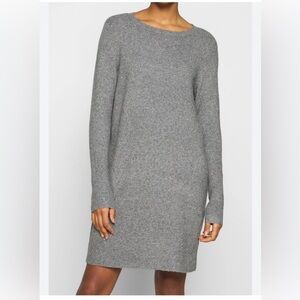 Lou & Grey Heather Gray Long Sleeve Sweater Dress